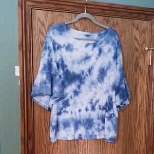 Women's Calvin Klein Performance Stretch Elbow Bell Sleeve Top